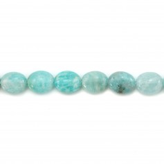 Amazonite du Pérou ovale 8x10mm x 2pcs