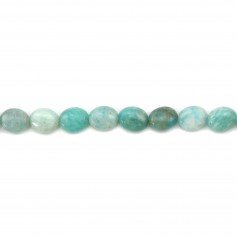 Amazonite du Pérou ovale 6x8mm x 4pcs