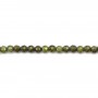 Oxyde de zirconium rond facette vert 2mm x 40cm