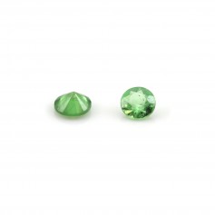 Tsavorite, taglio rotondo brillante 1,4-2,2 mm x 2 pezzi