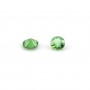 Tsavorite, taglio rotondo brillante 1,4-2,2 mm x 2 pezzi