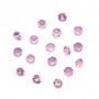 Klarer rosa Saphir zum Crimpen, runder Brillantschliff 2.3-2.8mm x 1Stk