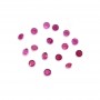 Pink sapphire, round brilliant cut 1.5-1.6mm x 10pcs