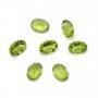 Péridot à sertir, taille ovale 6x8mm x 1pc