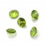 Péridot à sertir, taille brillant rond 8mm x 1pc