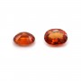 Saphir orange à sertir, taille ovale 3.5x4.5mm x 1pc