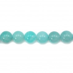 Amazonite du Pérou rond 6mm x 6 pcs