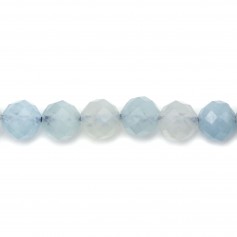 Aigue marine ronde facette 6mm x 4pcs