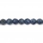 Blue sapphire, in round faceted shape, measuring 3mm x 40cm