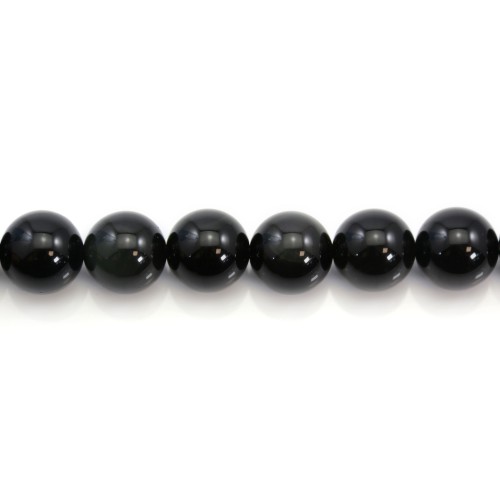 Obsidian round 10mm x 40cm