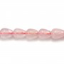 Quartz rose goutte 6x8mm x 6pcs