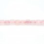 Square pink quartz 8mm x 39cm