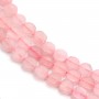 Pink Quartz rond plat 8mm x 40cm