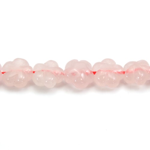 Rosenquarz Blume 12mm x 2pcs