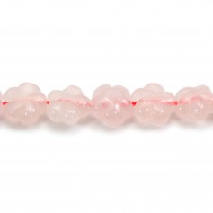 Flor de Cuarzo Rosa 12mm x 2pcs