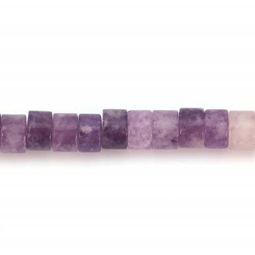 Heishi Lepidolite 2,5x4mm x 39cm