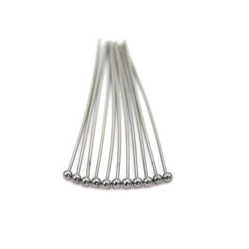 Clou tête boule 40x0.6mm en Acier Inox x 20pcs