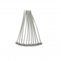 Clou tête boule 40x0.6mm en Acier Inox x 20pcs
