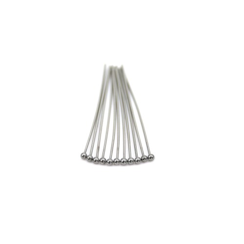 Clavos de cabeza esférica 35x0,6mm Acero inoxidable x 20pcs