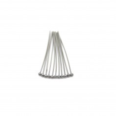 Chiodi a testa sferica 35x0,6 mm in acciaio inox x 20 pz