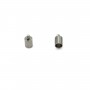 Embout pour cordon 4mm en Acier Inox x 4pcs
