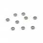 Perle intercalaire 8mm en Acier Inox x 4pcs
