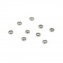 Perle rondelle 6mm en Acier Inox x 4 pcs