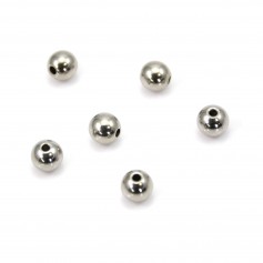 Perle boule 8mm en Acier Inox x 5pcs