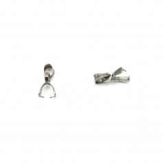 Attache pendentif 13mm en Acier Inox x 5pcs