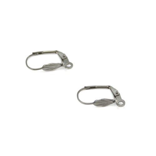 Dormeuse coquillage 10x18mm en Acier Inox x 4pcs