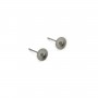 Clous d'oreilles disque 5mm Acier Inox x 20pcs