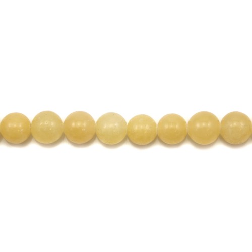 Honey jade round 6mm x 40cm