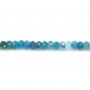 Apatite round faceted 3x4.5mm x 40cm
