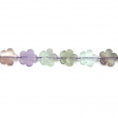 Fluorite en fleur 15mm  x 2 st