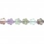 Fluorite en fleur 15mm  x 2 st