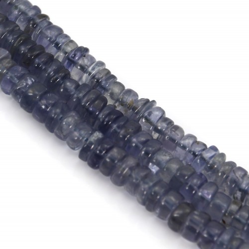 Cordierite (Iolite) rondelle heishi 4-5mm x 41cm

Cordierite (Iolite) rondelle heishi 4-5mm x 41cm