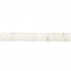 Pietra di luna heishi rotonda 4-5mm x 41cm