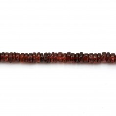 Garnet roundel heishi 4-5mm x 41cm
