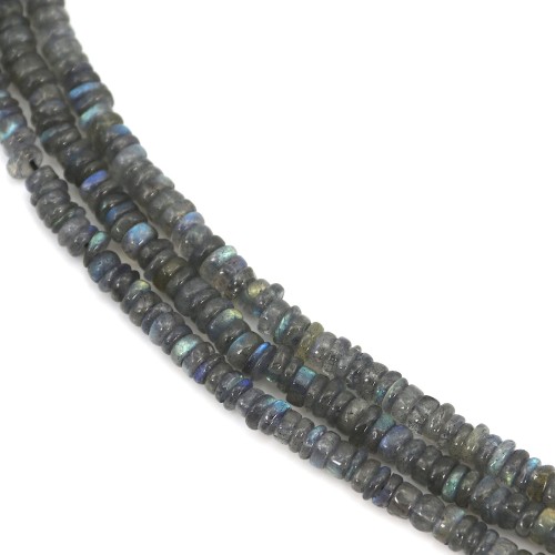 Labradorite rotonda heishi 5-6 mm x 41 cm