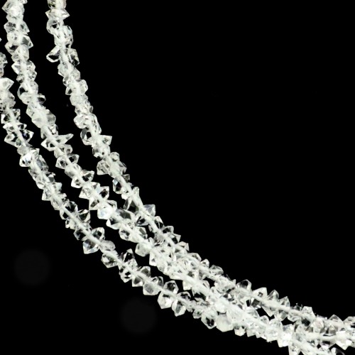 Herkimer (Quartzo diamantado) 3-4mm x 40cm