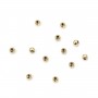 Perlina stopper 3 mm riempita d'oro x 2 pezzi
