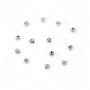 Cuenta raya 4mm plata 925 niello x 6pcs