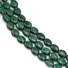 Malachite Ovale 8x10mm x 39cm