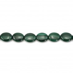 Malachite Ovale 8x10mm x 39cm