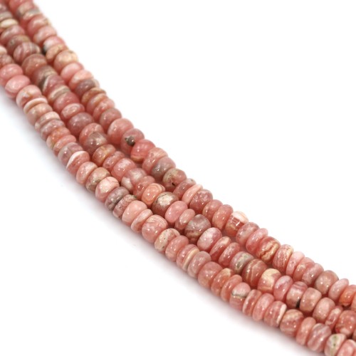 Rhodochrosite rondelle heishi 5-6mm x 40cm

Rhodochrosite roundel heishi 5-6mm x 40cm