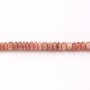Rhodochrosite in the shape of roundel, measuring 3 * 6mm, x 40cm