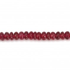 Rubis traité rondelle dégradé 2x3-3x5mm x 54cm