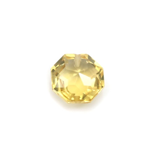 Pendentif en citrine, de forme octogonal facette x 1pc