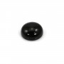 Cabochon agate noir,de forme rond 12mm x 2pcs