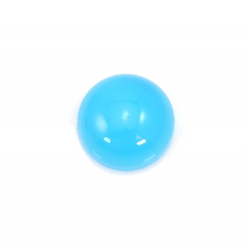 Cabochon agate teinté ronde 6mm x 4pcs